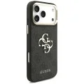 Калъф за iPhone 17 Pro Max - Big 4G Classic Logo & Big Strap Metal Buttons (GUHCP18XP4G4BCSK) - Guess - Черен
