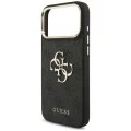 Калъф за iPhone 17 Pro Max - Big 4G Classic Logo & Big Strap Metal Buttons (GUHCP18XP4G4BCSK) - Guess - Черен