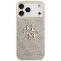 Калъф за iPhone 17 Pro Max - Big 4G Classic Logo & Big Strap Metal Buttons (GUHCP18XP4G4BCSP) - Guess - Розов