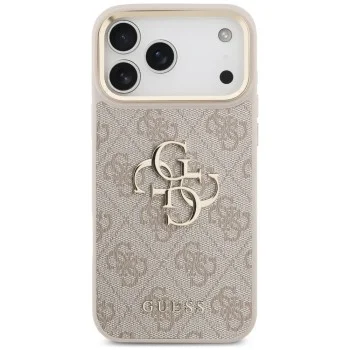 Калъф за iPhone 17 Pro Max - Big 4G Classic Logo & Big Strap Metal Buttons (GUHCP18XP4G4BCSP) - Guess - Розов