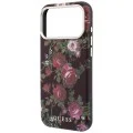 Калъф за iPhone 17 Pro Max - Blossom Roses Print MagSafe (GUHMP18X6PWGTBEU) - Guess - Бордо