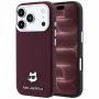 Калъф за телефон за iPhone 18 Pro Max / iPhone 17 Pro Max Grained Leather Choupette Head MagSafe (KLHMP18X6PSCHLR) - Karl Lagerfeld - Бордо