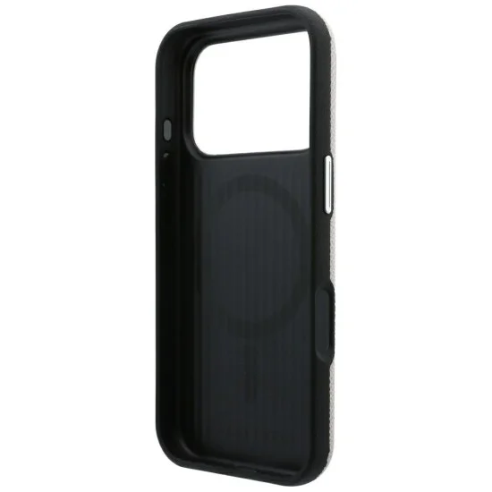 Калъф за iPhone 17 Pro Max - Grained Leather Embossed Ring MagSafe (KLHMP18X6PWBKECE) - Karl Lagerfeld - Бежов