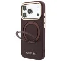 Калъф за iPhone 17 Pro Max - Grained Ring MagSafe - Guess