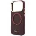 Калъф за iPhone 17 Pro Max - Grained Ring MagSafe - Guess