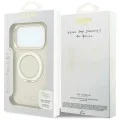 Калъф за iPhone 17 Pro Max - Grained Ring MagSafe - Guess - Бежов