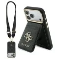 Калъф за iPhone 17 Pro Max - Hardcase 4G Cardslot & Big Strap MagSafe (GUBPHUP18XP4SM44CK) - Guess - Черен