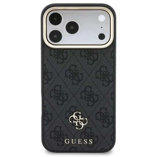 Калъф за iPhone 17 Pro Max - Hardcase 4G Cardslot & Big Strap MagSafe (GUBPHUP18XP4SM44CK) - Guess - Черен