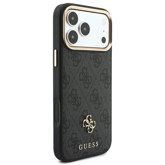 Калъф за iPhone 17 Pro Max - Hardcase 4G Cardslot & Big Strap MagSafe (GUBPHUP18XP4SM44CK) - Guess - Черен