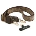 Калъф за iPhone 17 Pro Max - Hardcase 4G Cardslot & Big Strap MagSafe (GUBPHUP18XP4SM44CW) - Guess - Кафяв