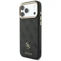 Калъф за iPhone 17 Pro Max - Hardcase 4G Cardslot MagSafe (GUBPHCP18XP4SM44CK) - Guess - Черен
