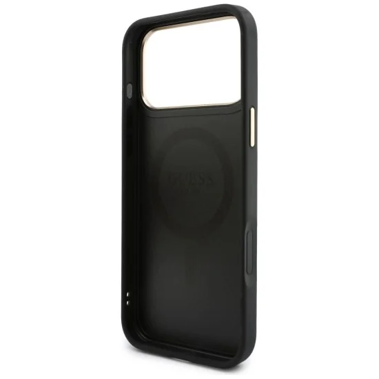 Калъф за iPhone 17 Pro Max - Hardcase 4G Cardslot MagSafe (GUBPHCP18XP4SM44CK) - Guess - Черен