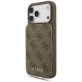 Калъф за iPhone 17 Pro Max - Hardcase 4G Crossbody Cardslot (GUHCP18XCB4GB) - Guess - Кафяв