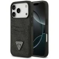 Калъф за iPhone 17 Pro Max - Hardcase 4G Double Card Triangle (GUHCP18XP4TPK) - Guess - Черен