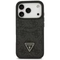 Калъф за iPhone 17 Pro Max - Hardcase 4G Double Card Triangle (GUHCP18XP4TPK) - Guess - Черен