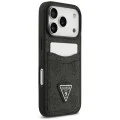 Калъф за iPhone 17 Pro Max - Hardcase 4G Double Card Triangle (GUHCP18XP4TPK) - Guess - Черен