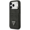 Калъф за iPhone 17 Pro Max - Hardcase 4G Double Card Triangle (GUHCP18XP4TPK) - Guess - Черен