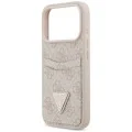 Калъф за iPhone 17 Pro Max - Hardcase 4G Double Card Triangle (GUHCP18XP4TPP) - Guess - Розов