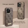 Калъф за iPhone 17 Pro Max - Hardcase 4G Double Card Triangle (GUHCP18XP4TPW) - Guess - Кафяв