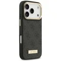 Калъф за iPhone 17 Pro Max - Hardcase 4G Logo Plate MagSafe (GUHMP18XU4GPRK) - Guess - Черен