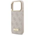 Калъф за iPhone 17 Pro Max - Hardcase 4G Logo Plate MagSafe (GUHMP18XU4GPRP) - Guess - Розов