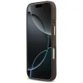 Калъф за iPhone 17 Pro Max - Hardcase 4G Logo Plate MagSafe (GUHMP18XU4GPRW) - Guess - Кафяв