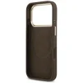 Калъф за iPhone 17 Pro Max - Hardcase 4G Logo Plate MagSafe (GUHMP18XU4GPRW) - Guess - Кафяв