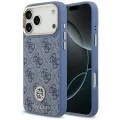 Калъф за iPhone 17 Pro Max - Hardcase 4G Strass Logo MagSafe (GUHMP18XP4GRMDEB) - Guess - Син