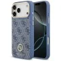 Калъф за iPhone 17 Pro Max - Hardcase 4G Strass Logo MagSafe (GUHMP18XP4GRMDEB) - Guess - Син