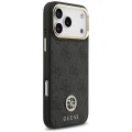 Калъф за iPhone 17 Pro Max - Hardcase 4G Strass Logo MagSafe (GUHMP18XP4GRMDEK) - Guess - Черен