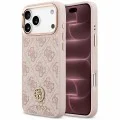 Калъф за iPhone 17 Pro Max - Hardcase 4G Strass Logo MagSafe (GUHMP18XP4GRMDEP) - Guess - Розов