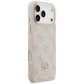 Калъф за iPhone 17 Pro Max - Hardcase 4G Strass Logo MagSafe (GUHMP18XP4GRMDEP) - Guess - Розов