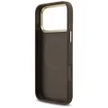 Калъф за iPhone 17 Pro Max - Hardcase 4G Strass Logo MagSafe (GUHMP18XP4GRMDEW) - Guess - Кафяв