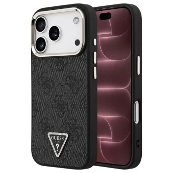 Калъф за iPhone 17 Pro Max - Hardcase 4G Triangle Logo MagSafe (GUHMP18XP4GTDGMK) - Guess - Черен