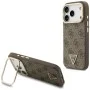 Калъф за iPhone 17 Pro Max - Hardcase 4G Triangle Logo & Stand Camera MagSafe (GUHMP18XPCS4GPTW) - Guess - Кафяв