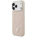 Калъф за iPhone 17 Pro Max - Hardcase Triangle Logo MagSafe (GUHMP18XPSDTSCMP) - Guess - Розов