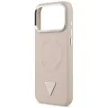 Калъф за iPhone 17 Pro Max - Hardcase Triangle Logo MagSafe (GUHMP18XPSDTSCMP) - Guess - Розов