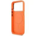 Калъф за iPhone 17 Pro Max - Leather Perforated 4G MagSafe (GUHMP18X5PG4SRGO) - Guess - Оранжев
