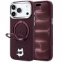 Калъф за телефон за iPhone 18 Pro Max / iPhone 17 Pro Max Leather Ring Stand 360 C Pin MagSafe (KLHMP18XPSRSCHHR) - Karl Lagerfeld - Бордо