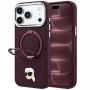 Калъф за телефон за iPhone 18 Pro Max / iPhone 17 Pro Max Leather Ring Stand 360 K Pin MagSafe (KLHMP18XPSRSKLHR) - Karl Lagerfeld - Бордо