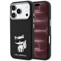 Калъф за iPhone 17 Pro Max - Leather Smooth Choupette Sketch MagSafe (KLHMP18X6PWCIKDK) - Karl Lagerfeld - Черен