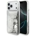 Калъф за iPhone 17 Pro Max - Liquid Glitter Charms (GUHCP18XGLHFLSI) - Guess - Сребрист