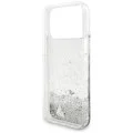 Калъф за iPhone 17 Pro Max - Liquid Glitter Charms (GUHCP18XGLHFLSI) - Guess - Сребрист