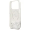 Калъф за iPhone 17 Pro Max - Liquid Glitter KC Heads MagSafe (KLHMP18XLGKCSGH) - Karl Lagerfeld - Прозрачен