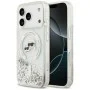Калъф за телефон за iPhone 18 Pro Max / iPhone 17 Pro Max Liquid Glitter KC Heads MagSafe (KLHMP18XLGKCSGH) - Karl Lagerfeld - Прозрачен