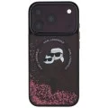 Калъф за iPhone 17 Pro Max - Liquid Glitter KC Heads MagSafe (KLHMP18XLGKCSGR) - Karl Lagerfeld - Бордо