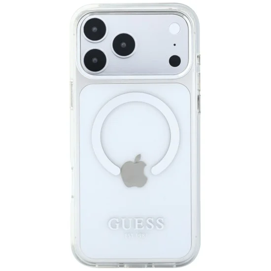 Калъф за iPhone 17 Pro Max - Metal Outline MagSafe (GUHMP18XHTRMS) - Guess - Сребрист