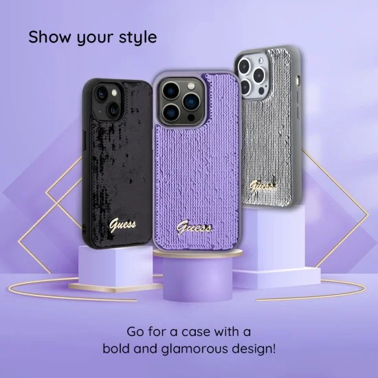 Калъф за iPhone 17 Pro Max - Python Pattern MagSafe (GUHMP18XHIMPYGK) - Guess - Черен