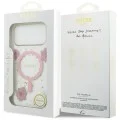 Калъф за iPhone 17 Pro Max - Resin Flowers and Glitter MagSafe (GUHMP18XRBFGFGMP) - Guess - Розов