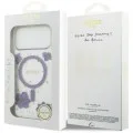 Калъф за iPhone 17 Pro Max - Resin Flowers and Glitter MagSafe (GUHMP18XRBFGFGMU) - Guess - Лилав